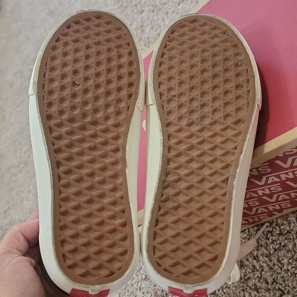 Vans Vault Old Skool VLT LX - Chilli Pepper / Black Leather Shoes Wmn 6 Men 4.5 - Picture 7 of 13